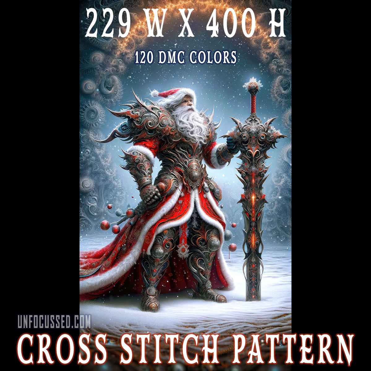 Santa the Sovereign Cross Stitch Pattern