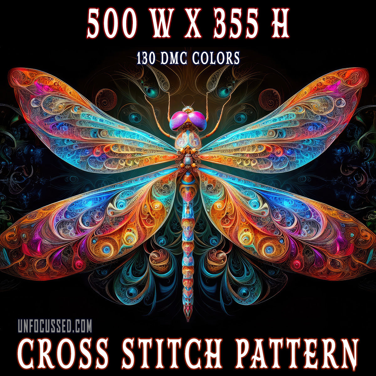 The Aetherwing Illumina Cross Stitch Pattern