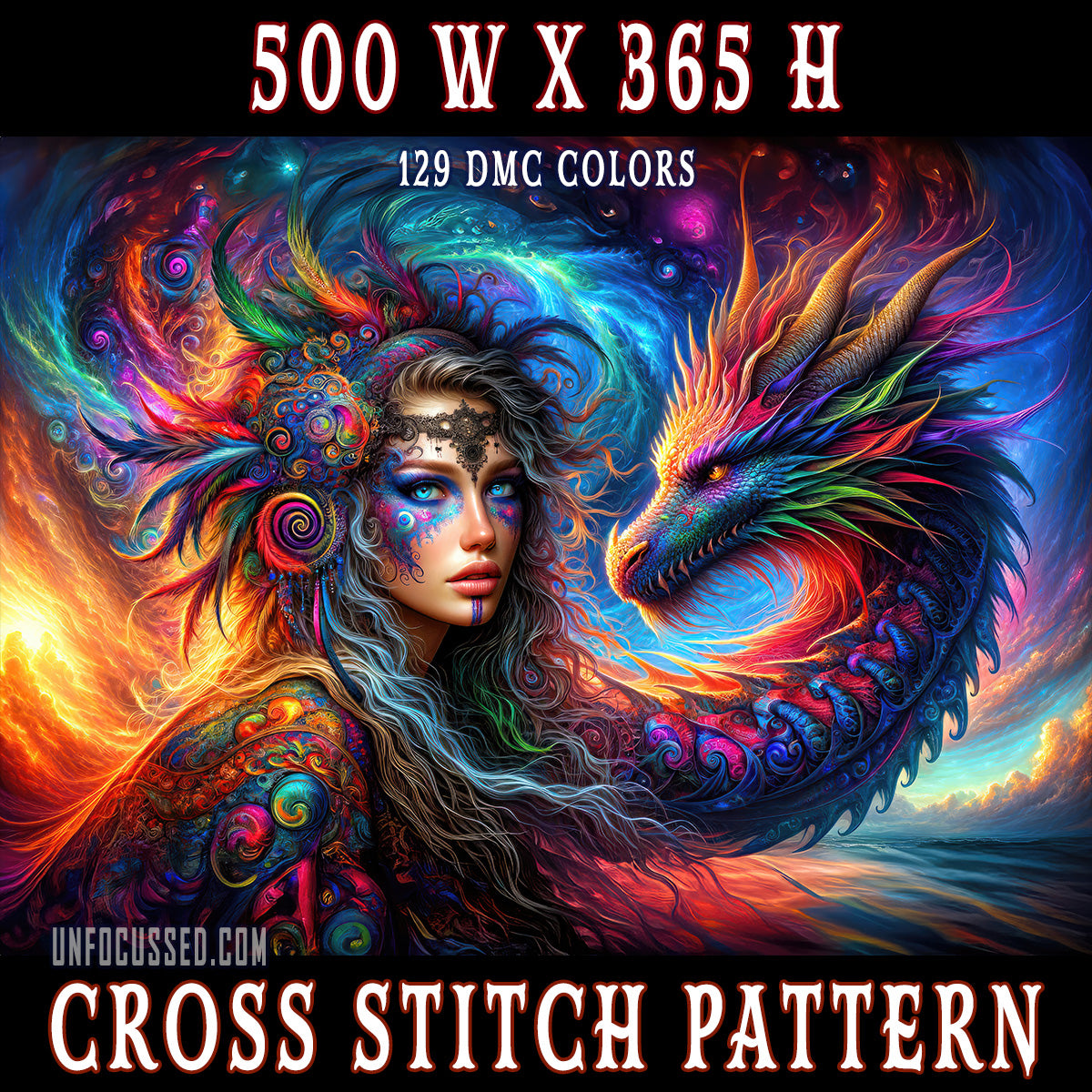 Whispers of the Mystic Duet Cross Stitch Pattern