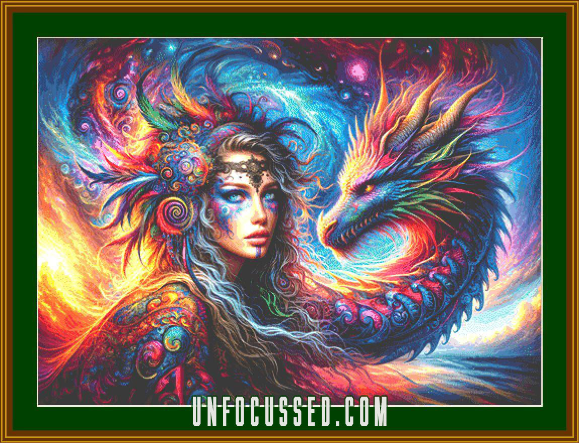 Whispers of the Mystic Duet Cross Stitch Pattern