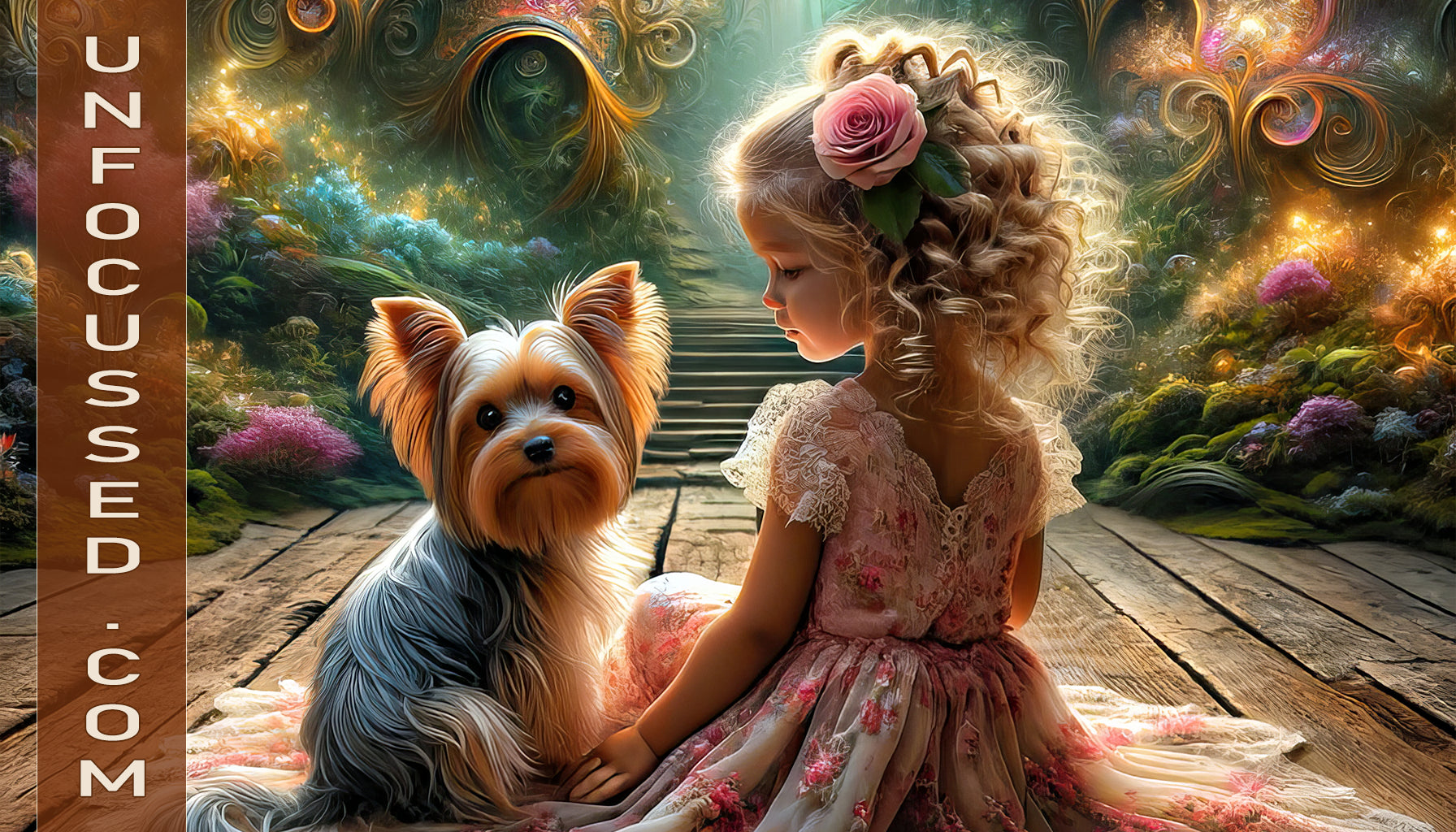 A Yorkie's Tale in the Enchanted Garden