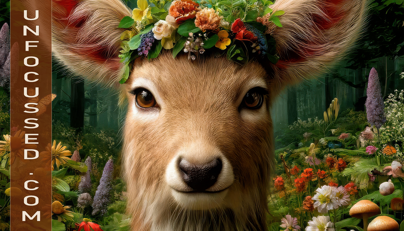 Amidst the Enchanted Thicket: The Tale of the Floral Fawn