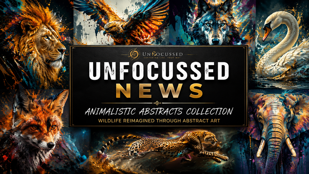 Wildlife reimagined through abstract art