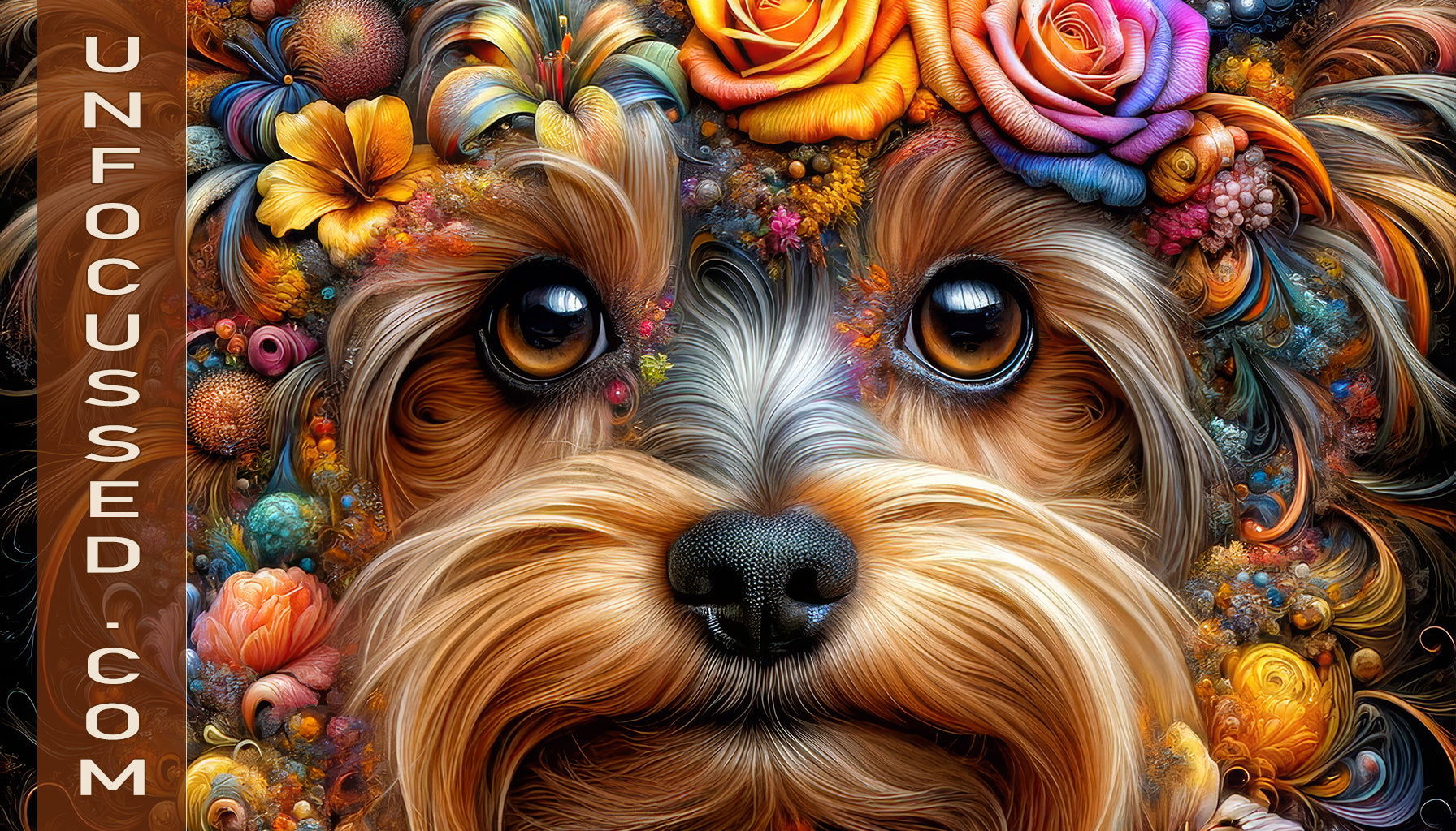 Bouquet of Dreams The Yorkie Enchantment Unfocussed Photography Art