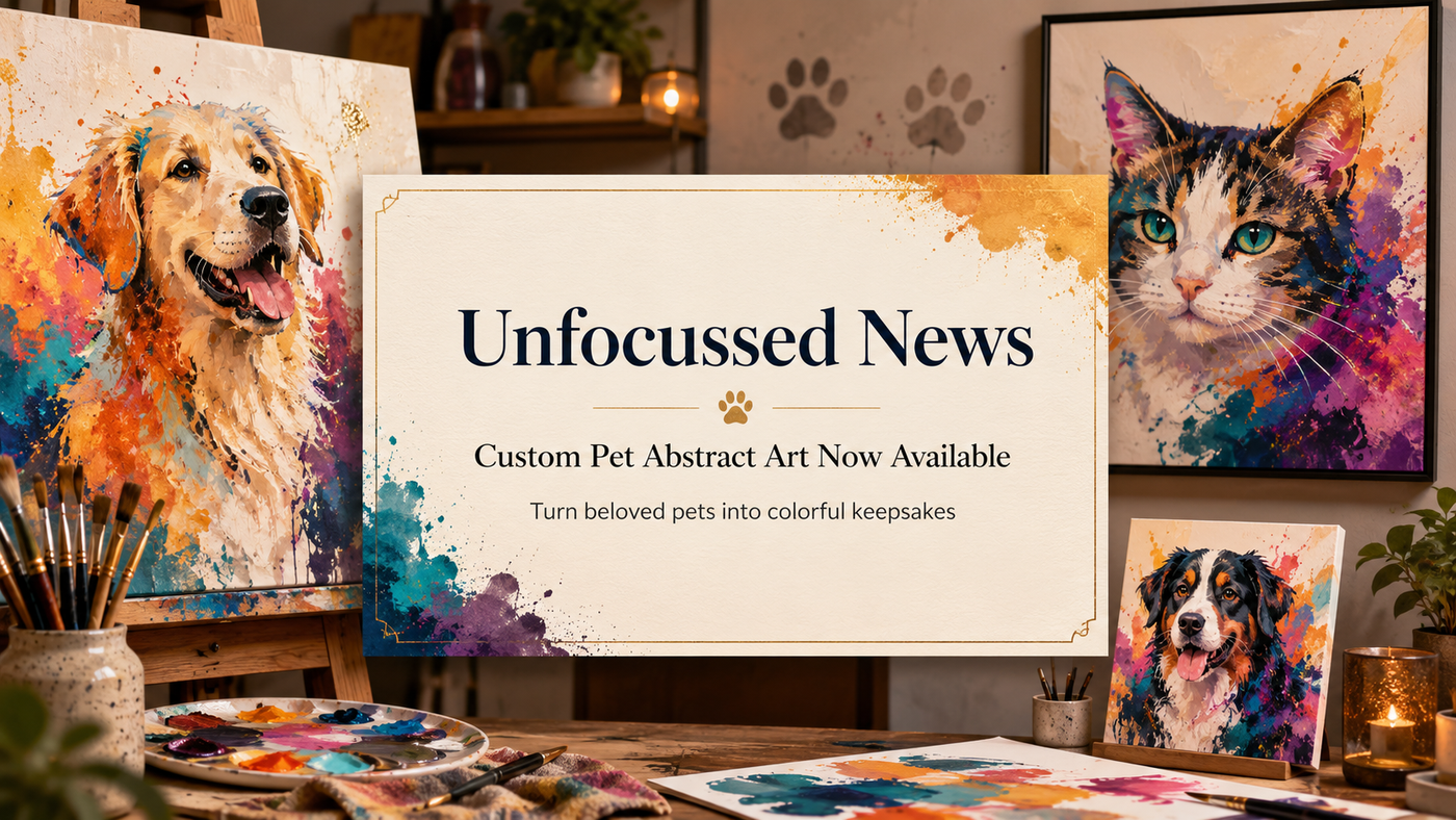 Unfocussed Custom Pet Abstract Art Services