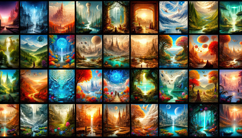 A Voyage Beyond Reality: Exploring the Fantasyscapes Collection