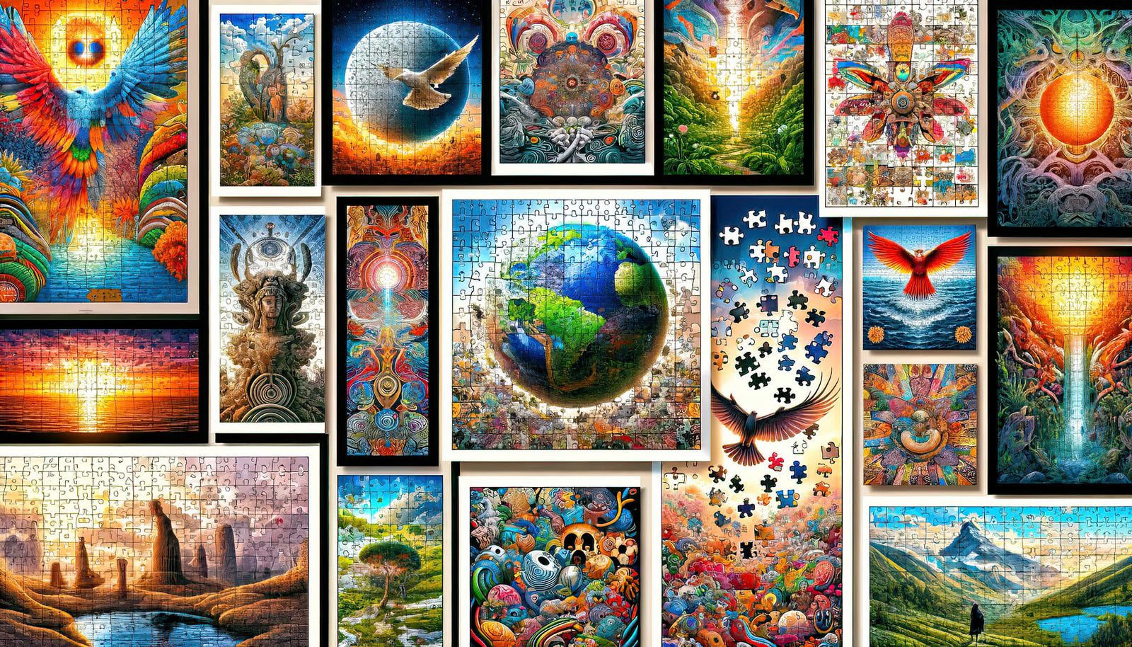 Piece Together Your Masterpiece: Introducing Our Graphic Jigsaw Collection