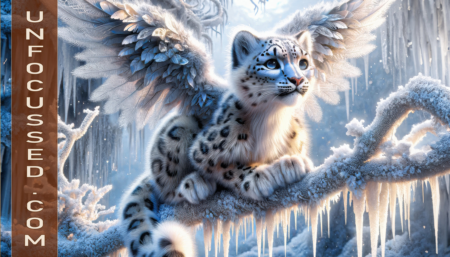 Icicle Realms: The Winged Protector’s Gaze – Unfocussed