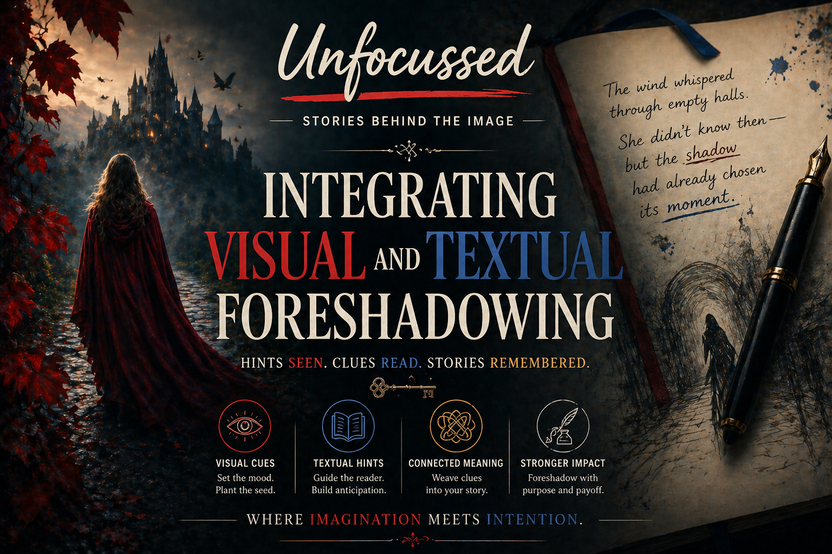 Integrating Visual and Textual Foreshadowing – Unfocussed Photography & Art