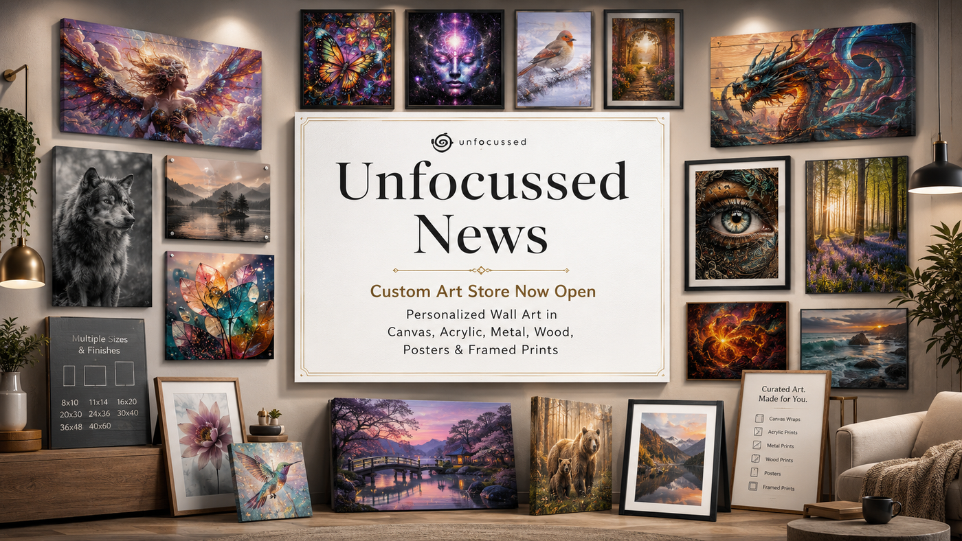Introducing Our Custom Art Prints and Merch Store