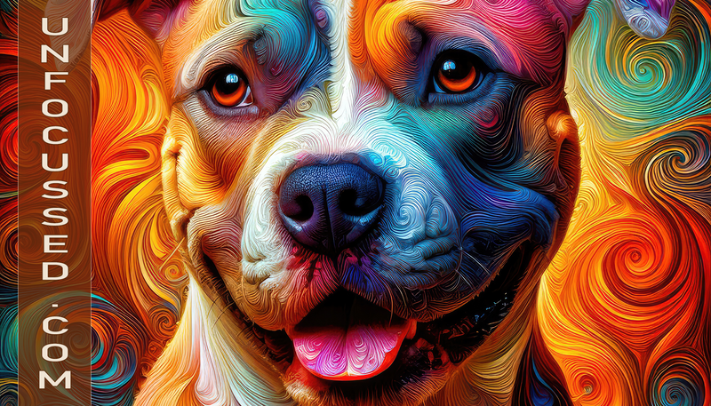 Kaleidoscopic Canine: A Spectrum of Joy