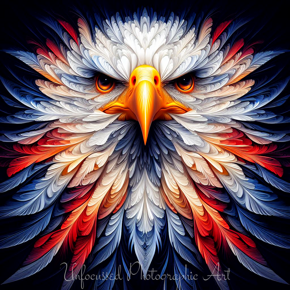 Liberty's Plume: The American Eagle in Vibrant Majesty