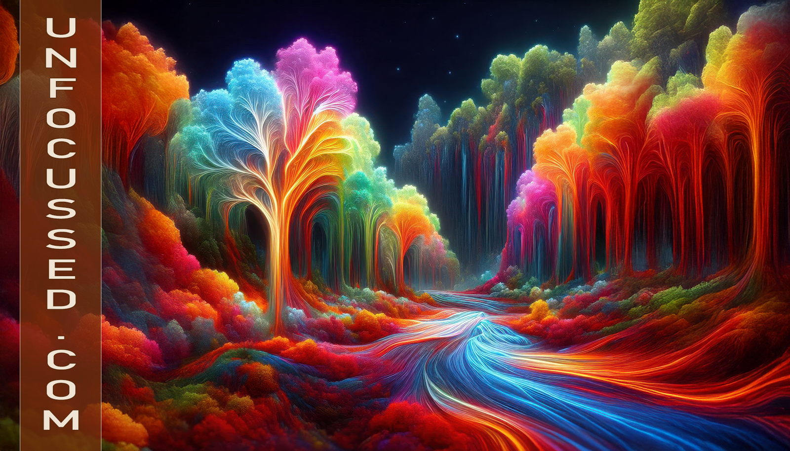 Luminescent Symphony: A Surreal Tapestry of Radiant Wilderness