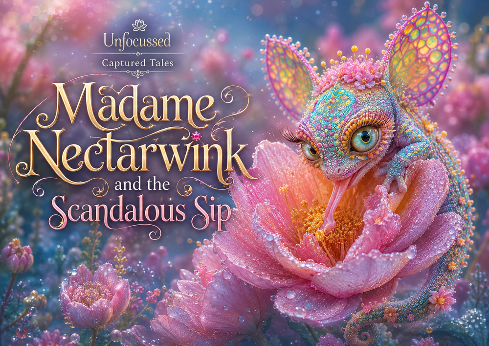 Madame Nectarwink and the Scandalous Sip Captured Tale