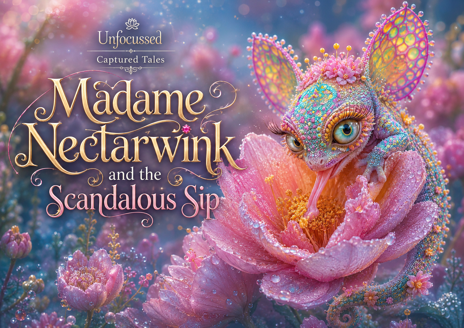 Madame Nectarwink and the Scandalous Sip Captured Tale