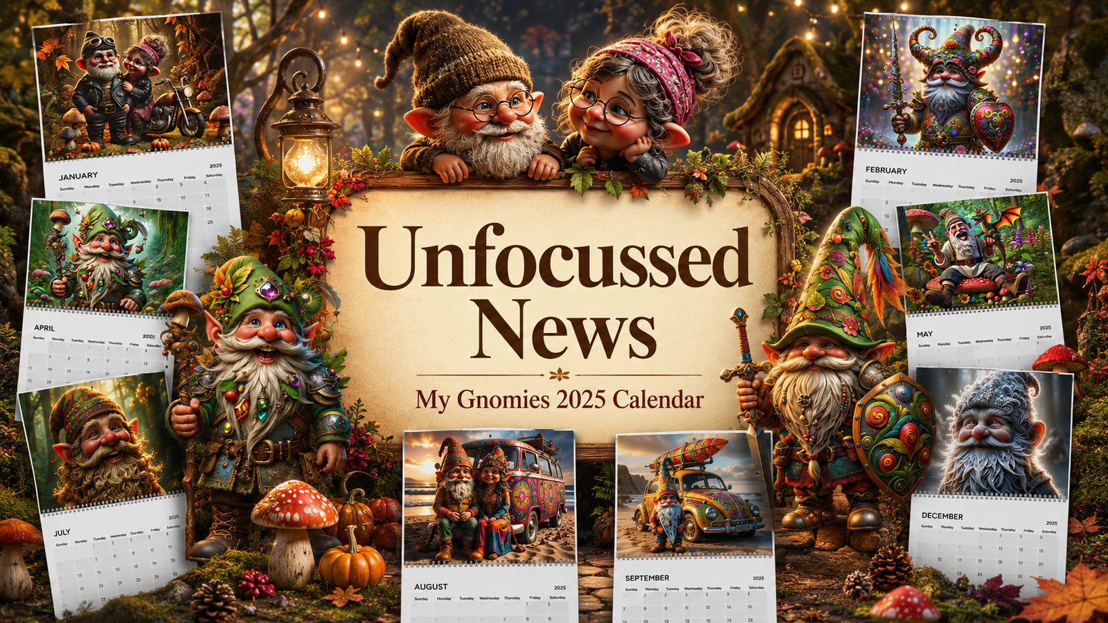 Meet the My Gnomies 2025 Calendar