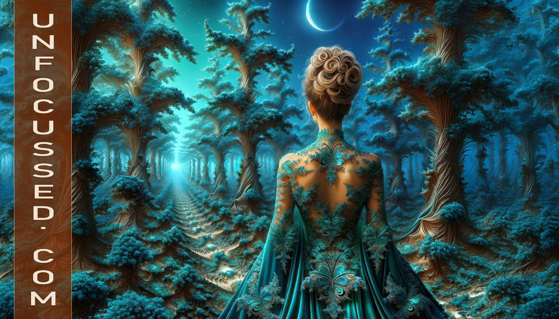 Moon's Caress on the Fractal Frontier