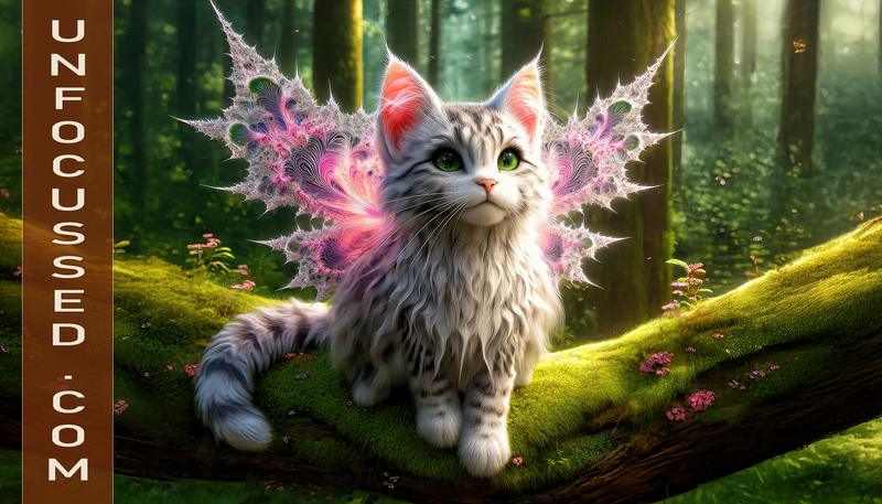 Mystical Feline in Enchanted Forest