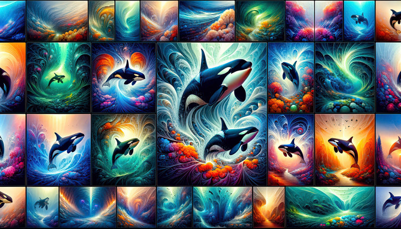 Embark on a Surreal Voyage: Unveiling Orcas of Imagination Collection