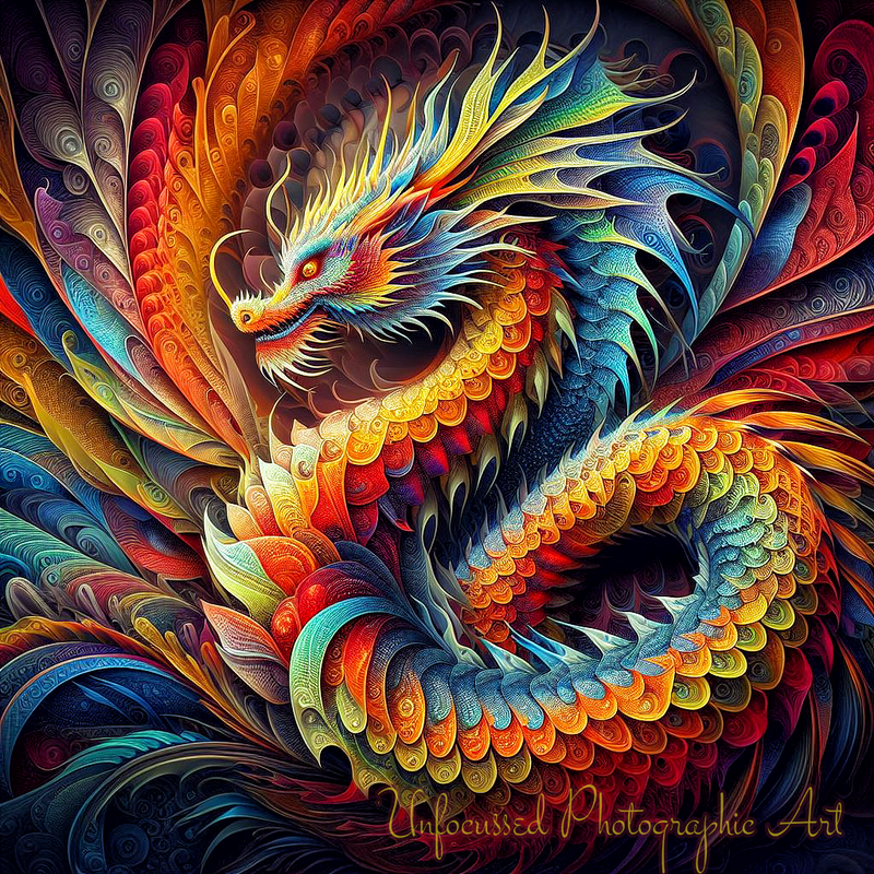 Chromatica's Canvas: The Fractal Dragon's Festival