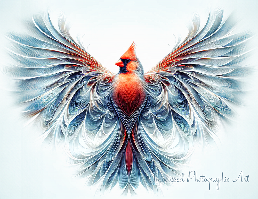 The Seraphic Cardinal: Guardian of the Ethereal Forest