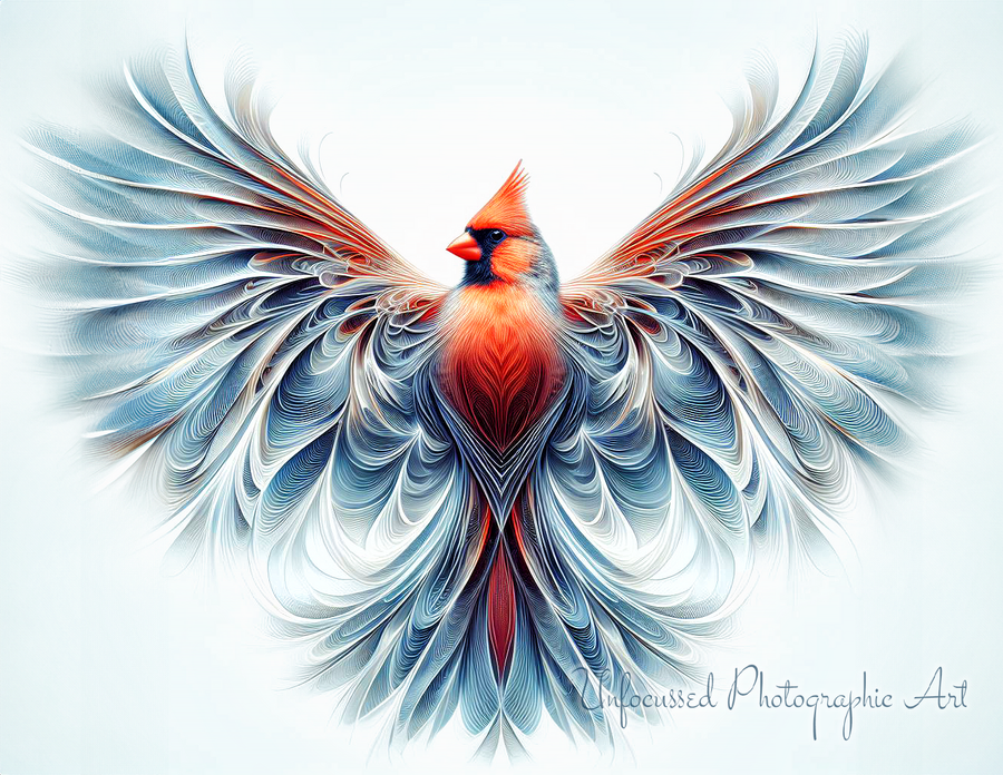 The Seraphic Cardinal: Guardian of the Ethereal Forest