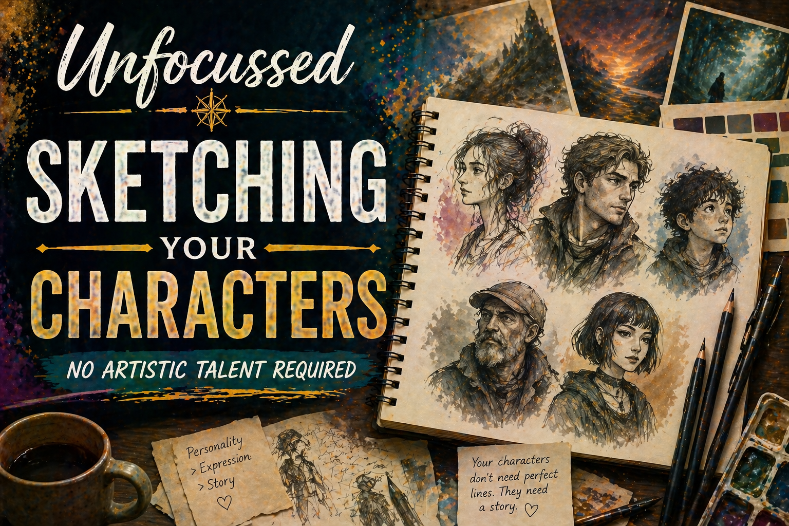 Sketching Your Characters: No Artistic Talent Required