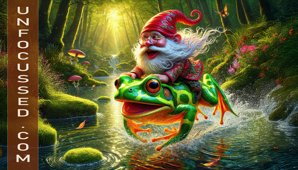 Streamside Shenanigans with the Gnome and Frog