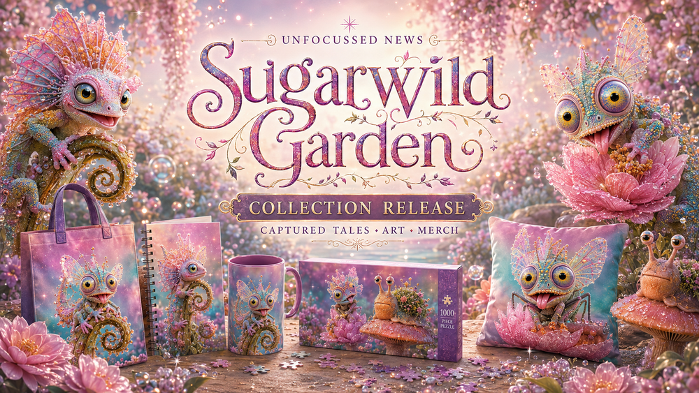 Merch from the Sugarwild Garden Collection Release