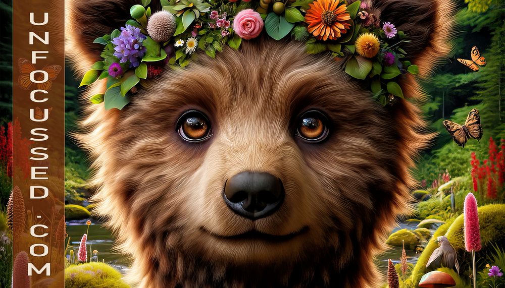 The Bear Cub's Coronation in Wildflower Woods