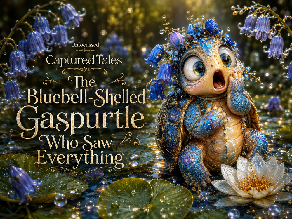The Bluebell-Shelled Gaspurtle Who Saw Everything Captured Tale
