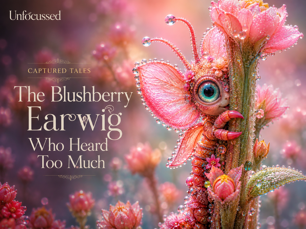The Blushberry Earwig Who Heard Too Much Captured Tale