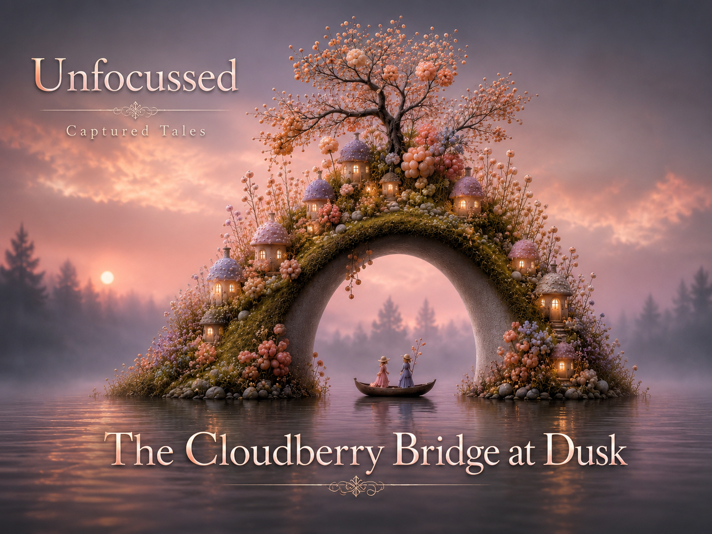 The Cloudberry Bridge at Dusk Captured Tale