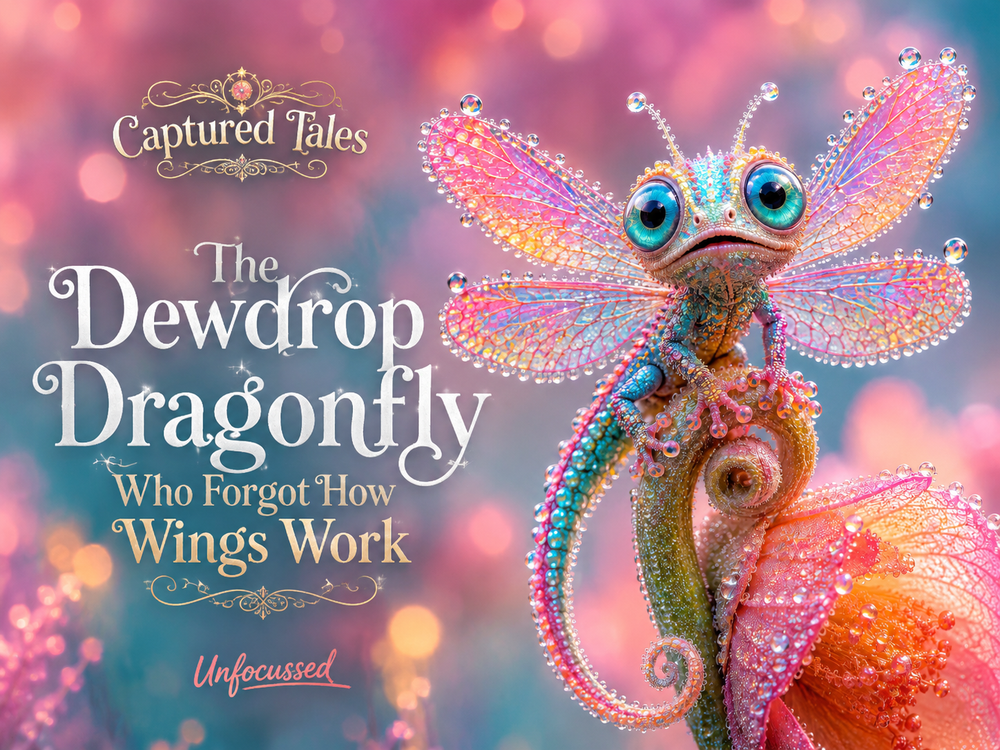 The Dewdrop Dragonfly Who Forgot How Wings Work Captured Tale