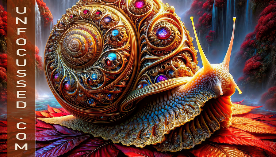 Eternal Wanderer: The Gilded Snail’s Odyssey