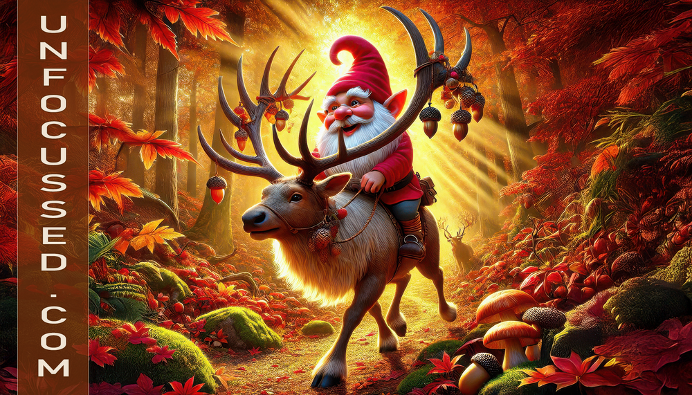 The Gnome and the Harvest Crown Stag