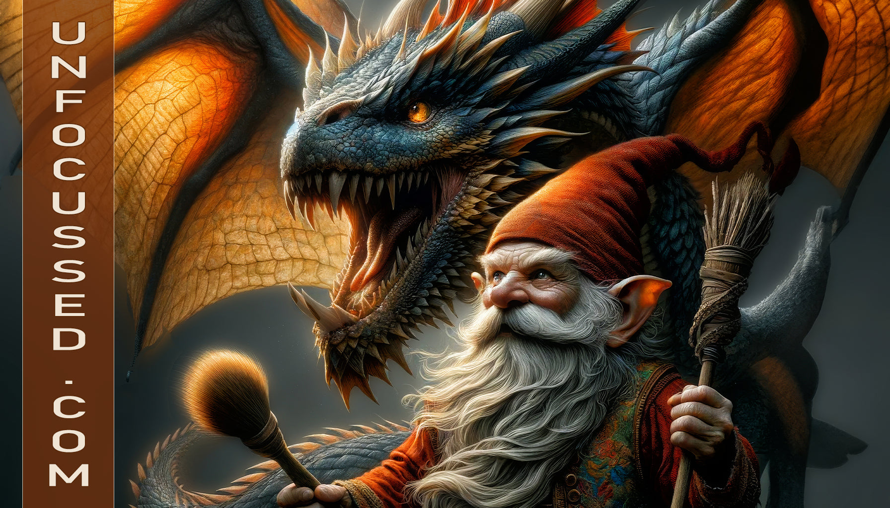 The Gnome's Dragon: A Mythical Bond – Unfocussed Photography & Art