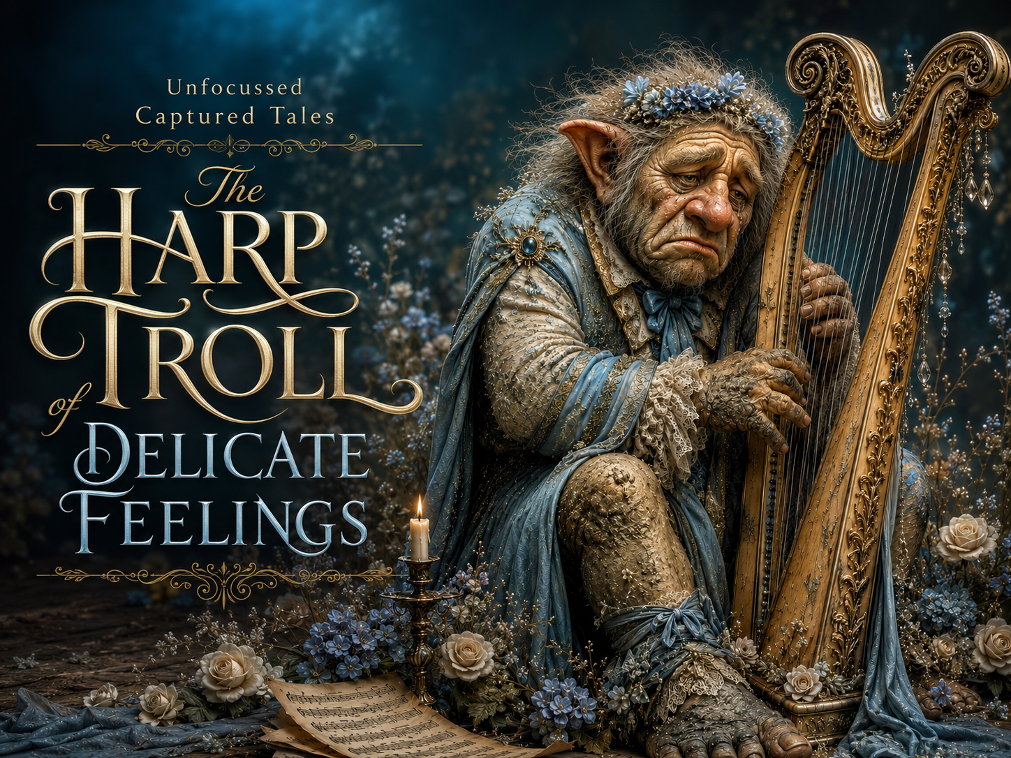 The Harp Troll of Delicate Feelings Captured Tale