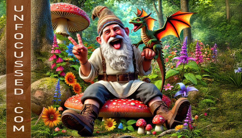 The Laughing Gnome and His Winged Friend