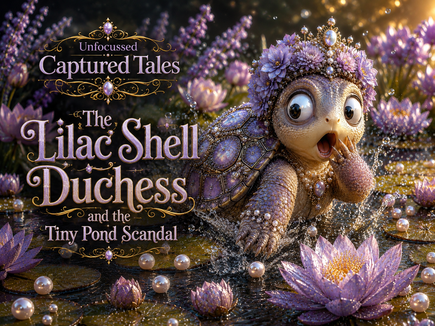 The Lilac Shell Duchess and the Tiny Pond Scandal Captured Tale