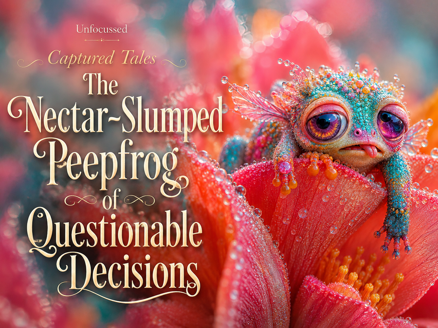 The Nectar-Slumped Peepfrog of Questionable Decisions Captured Tale