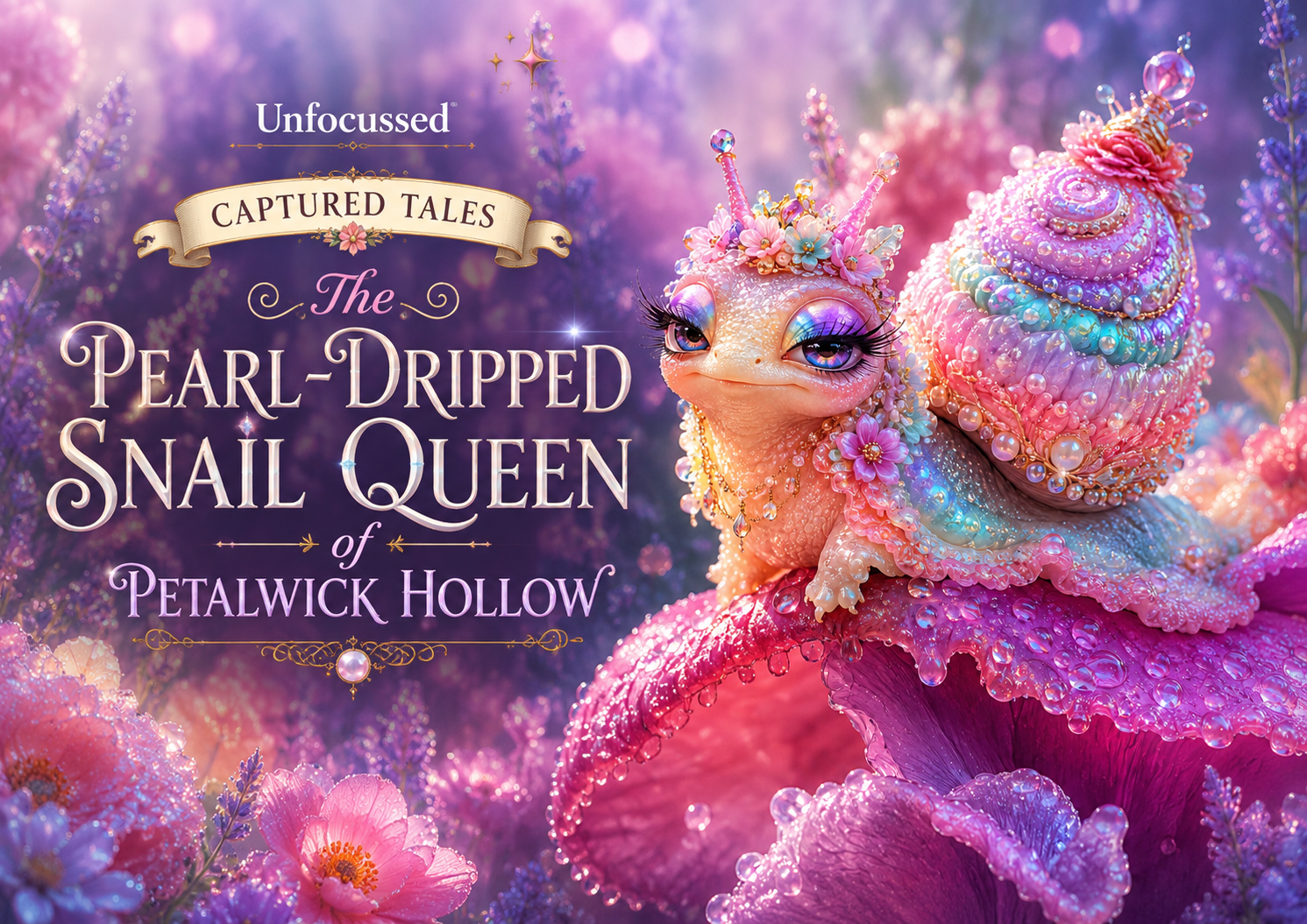 The Pearl-Dripped Snail Queen of Petalwick Hollow Captured Tale