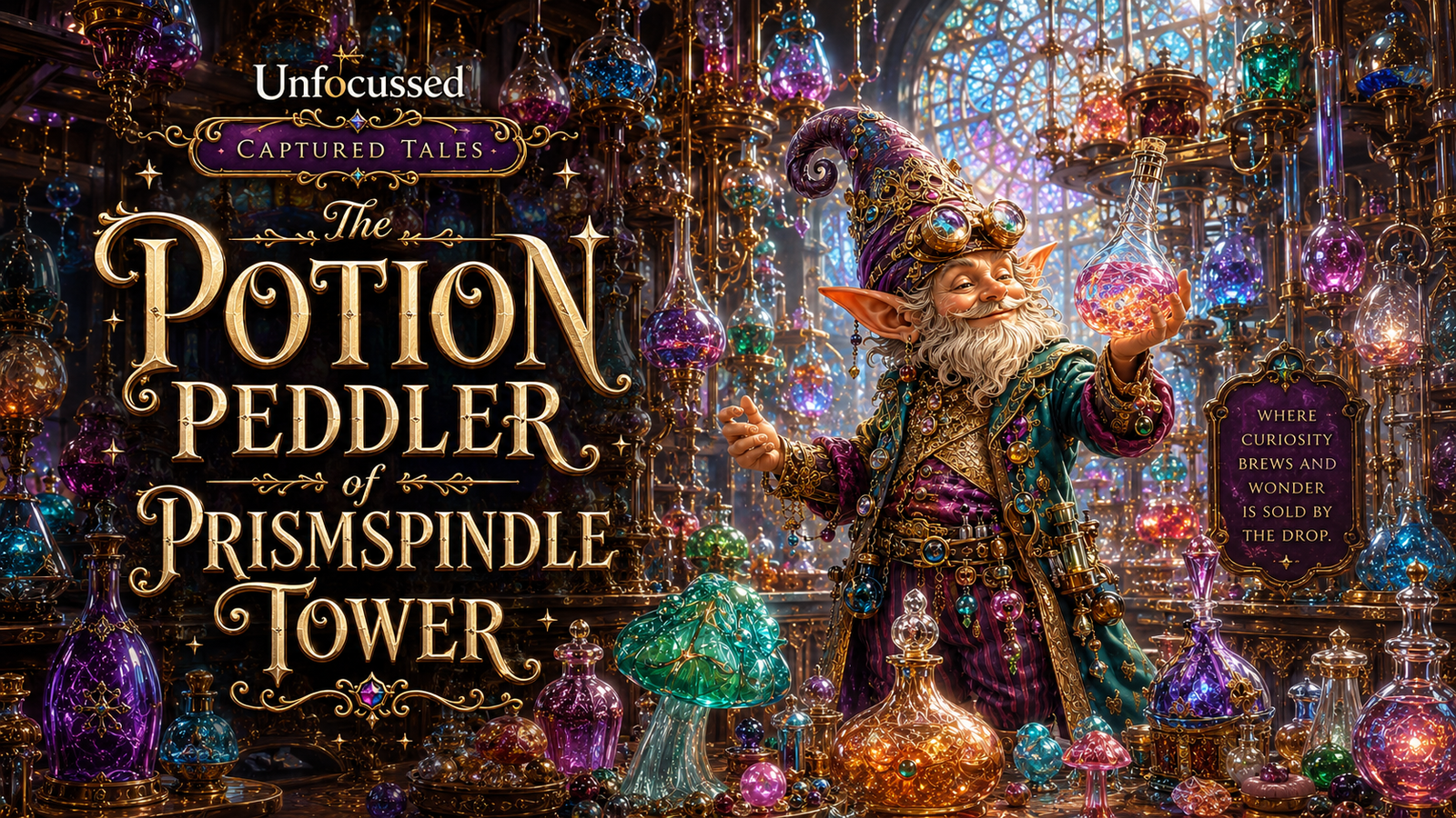 The Potion Peddler of Prismspindle Tower Captured Tale