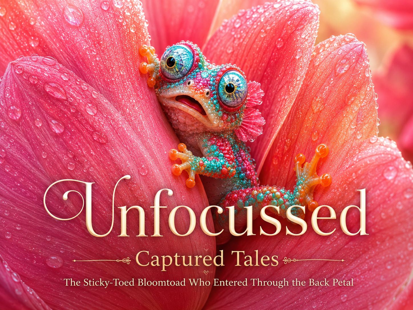The Sticky-Toed Bloomtoad Who Entered Through the Back Petal Captured Tale