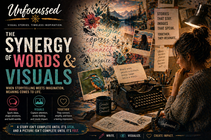 The Synergy of Words and Visuals – Unfocussed Photography & Art