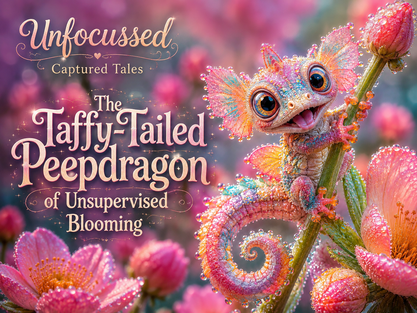 The Taffy-Tailed Peepdragon of Unsupervised Blooming Captured Tale