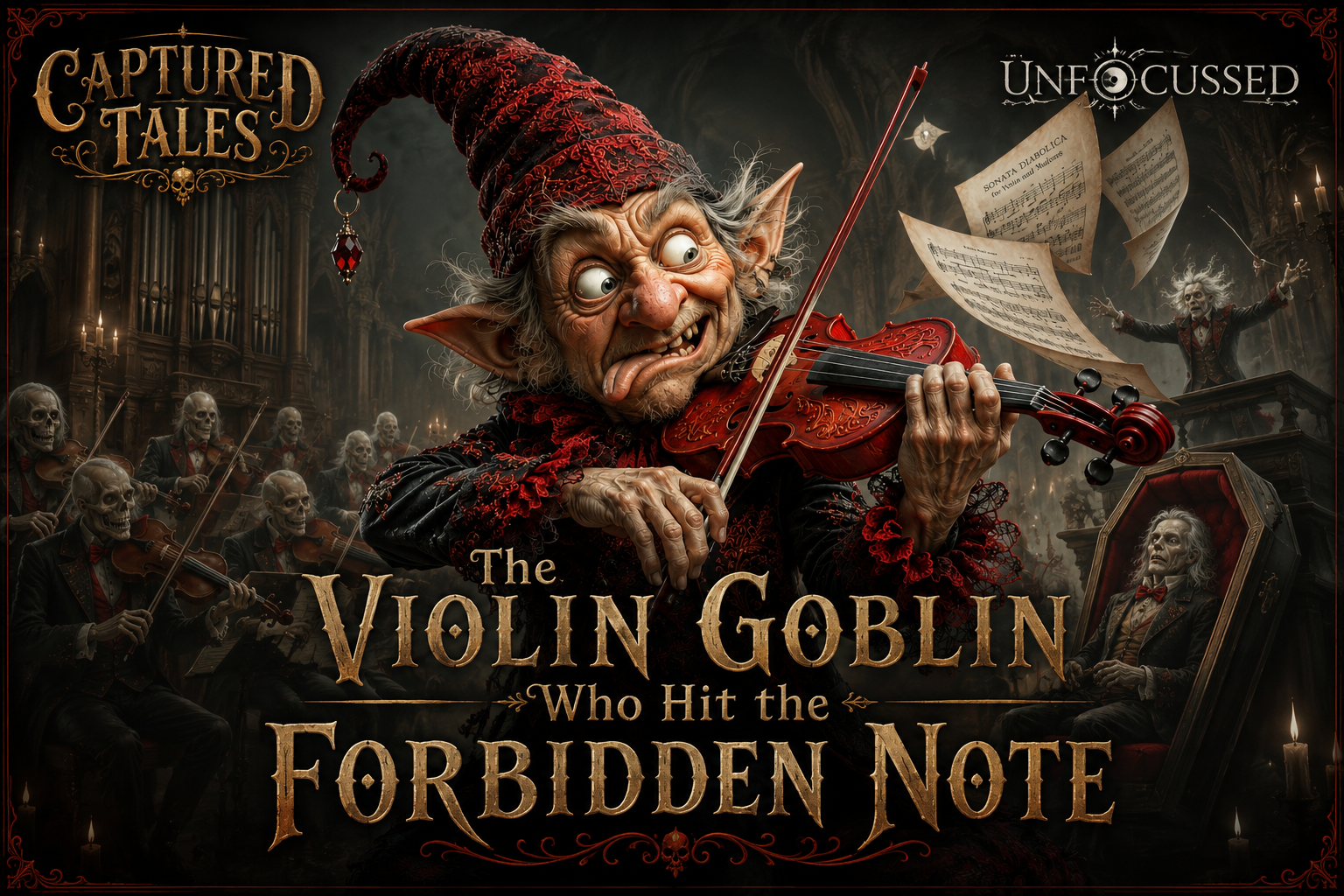 The Violin Goblin Who Hit the Forbidden Note Captured Tale