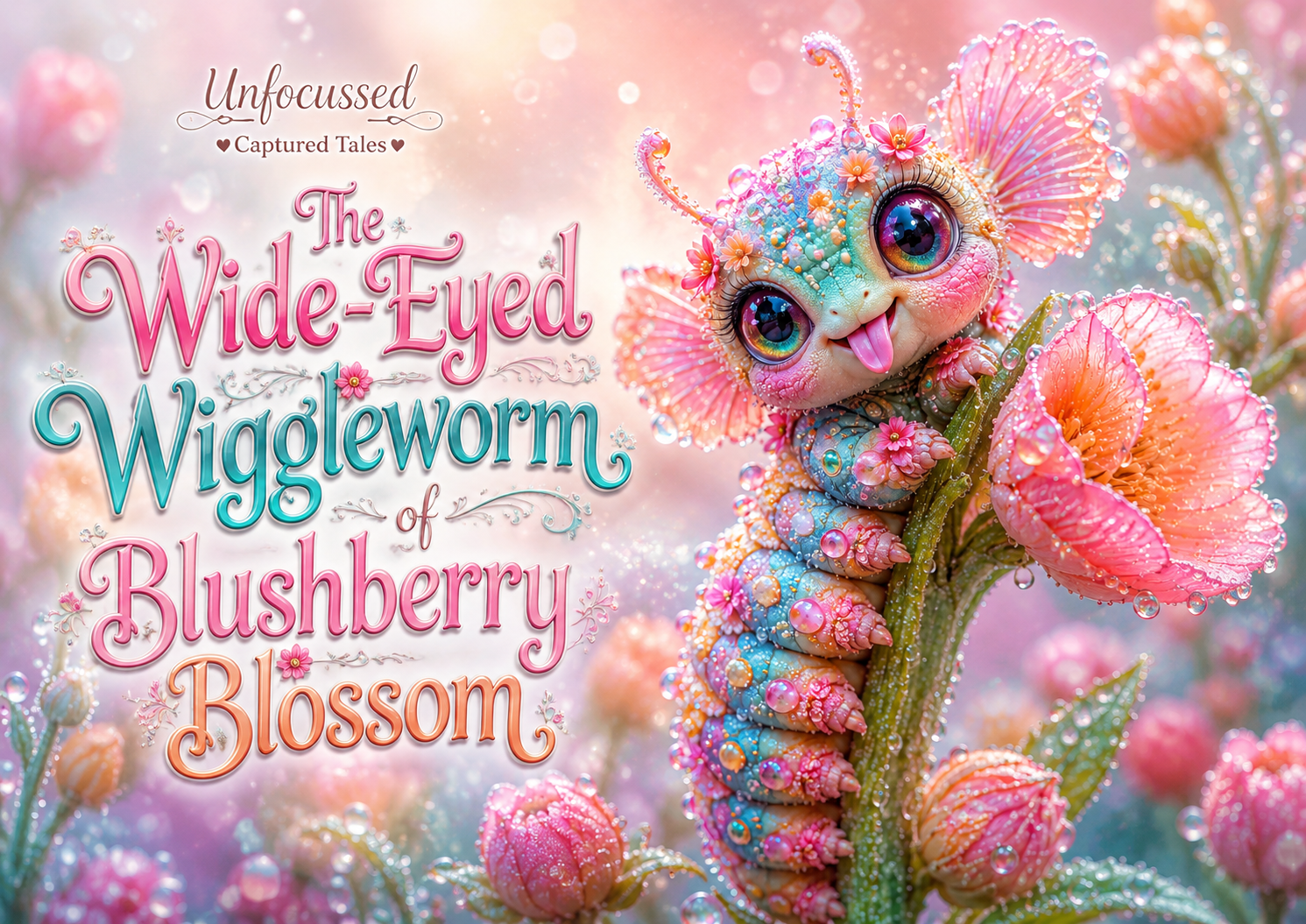 The Wide-Eyed Wiggleworm of Blushberry Blossom Captured Tale