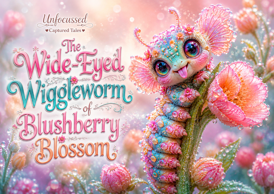 The Wide-Eyed Wiggleworm of Blushberry Blossom Captured Tale
