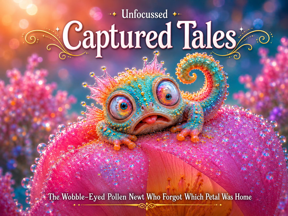 The Wobble-Eyed Pollen Newt Who Forgot Which Petal Was Home Captured Tale
